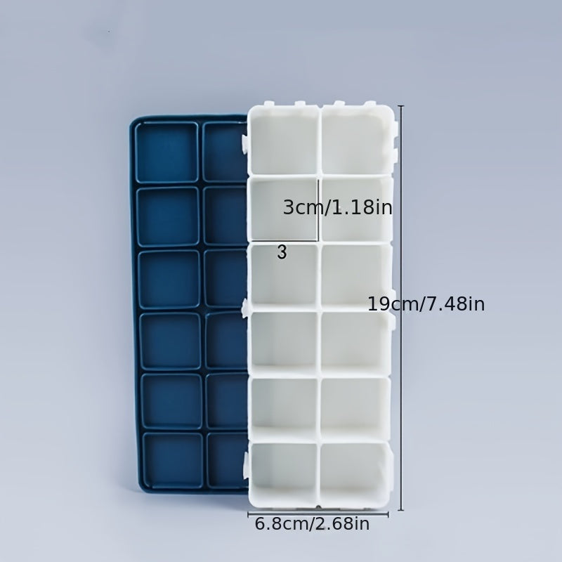 Portable Artist's Paint Mixing Palette - 12/24 Wells, Moisture-Retaining Soft Cover, Acrylic & Gouache Compatible, Ocean Blue