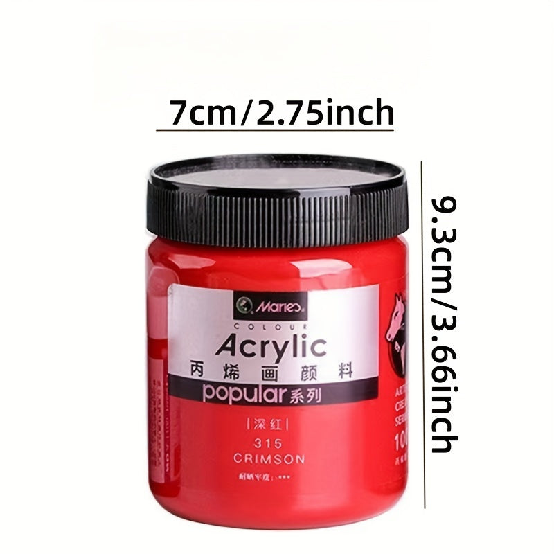 1pc 300ml Acrylic Paint Set For Beginners Bottled Art Wall Hand-painted Clothes Diy Hand-painted Shoes