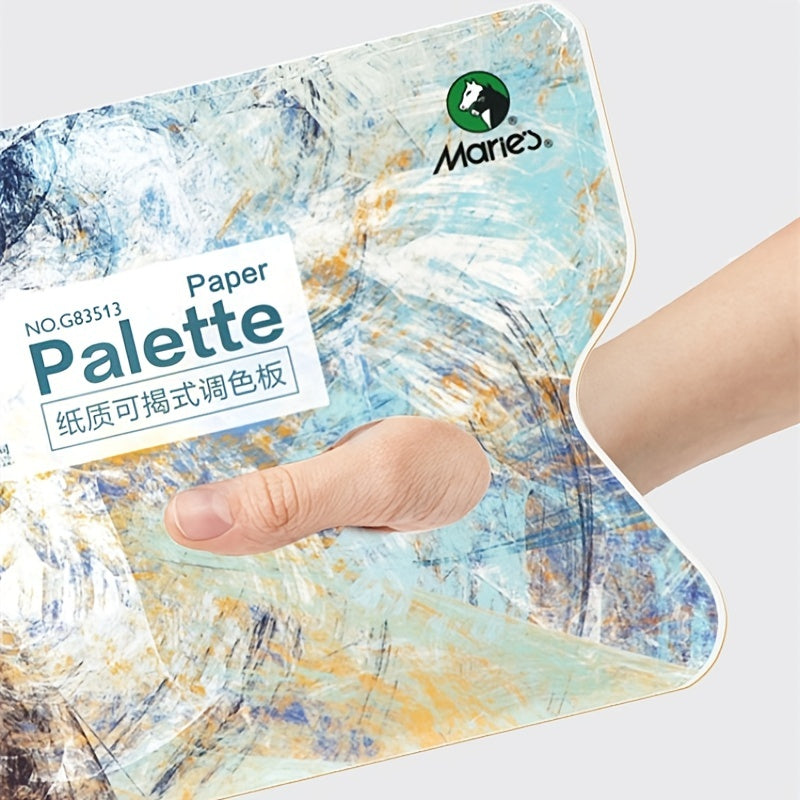 Paper Palette, 25 Sheets Disposable Gouache Oil Painting Mixing Palette White Paper Palette Pad For Acrylic Paint Oils Watercolors