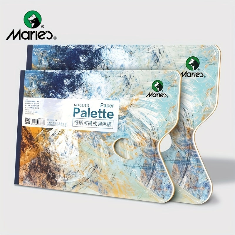 Paper Palette, 25 Sheets Disposable Gouache Oil Painting Mixing Palette White Paper Palette Pad For Acrylic Paint Oils Watercolors