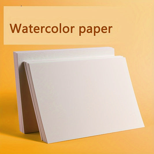 50 Sheets Watercolor Paper, Premium Thickened Artist Painting Paper, Ideal For Painting